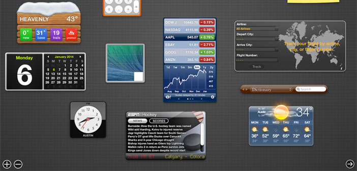 widgets on Mac