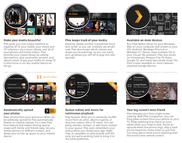 Plex features