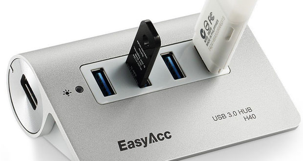 EasyAcc Aluminum Hub 4 Ports