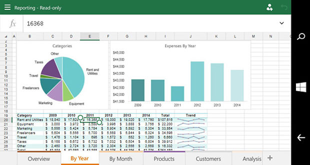 MS Office Version Touch