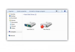 explorer mac's disk on windows