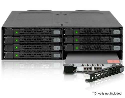Icy Dock ToughArmor MB998SP-B: 8 x 2.5" SATA 6Gbps 7mm HDD / SSD Mobile Rack