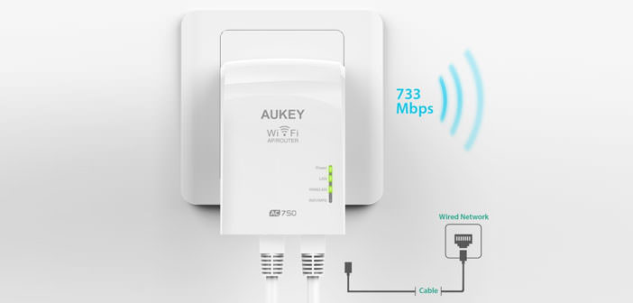 Aukey AC750 Wi-Fi Repeater