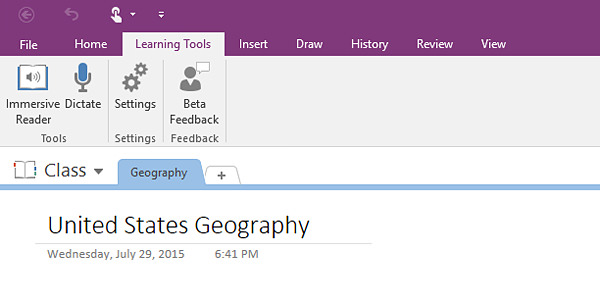 MS OneNote Learning Tool