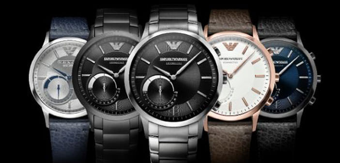 Emporio Armani also for the smartwatch has a traditional appearance and ...