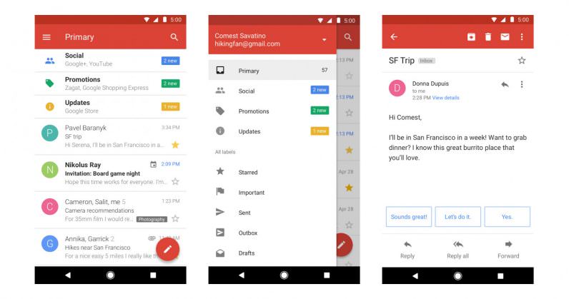 go for gmail app