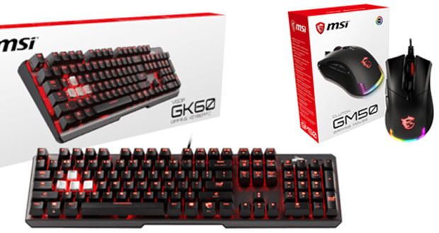 MSI Clutch GM50 mouse and Vigor GK60 keyboard