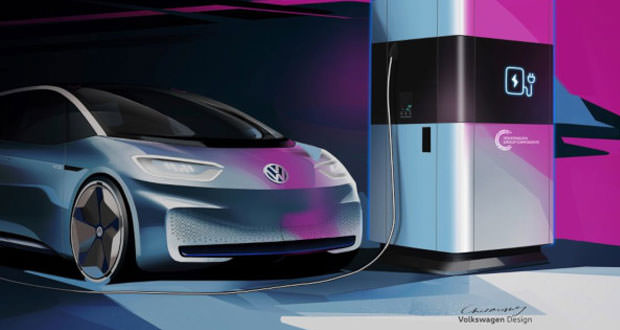 Volkswagen charging station