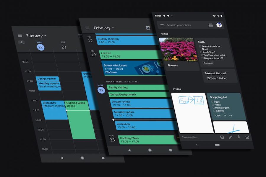 Google Calendar the " dark " theme really comes. Here's how to set it